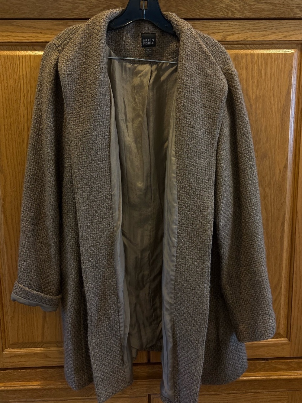 Eileen fisher brown/ tan warm coat